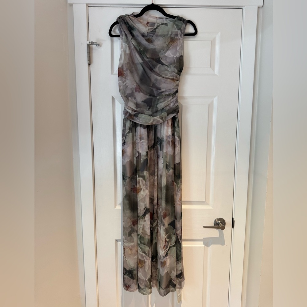 Abercrombie & Fitch Floral Sleeveless Cowl Neck Dress